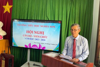 HỘI NGHỊ VIÊN CHỨC, NGƯỜI LAO ĐỘNG NĂM HỌC 2025-2026 TRƯỜNG TIỂU HỌC NGHĨA SƠN